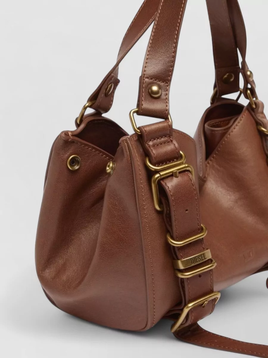 Diesel Grab-D Small Leather Shoulder Bag