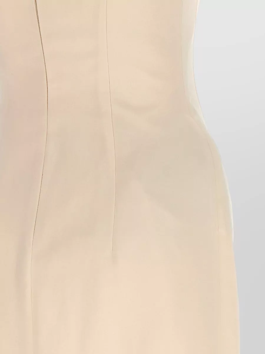 Magda Butrym Silk-Blend Square-Neck Midi Dress