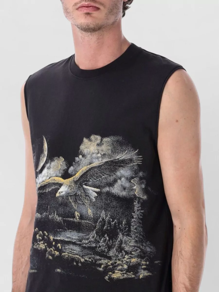 Roa Cotton Sleeveless Printed Tank Top