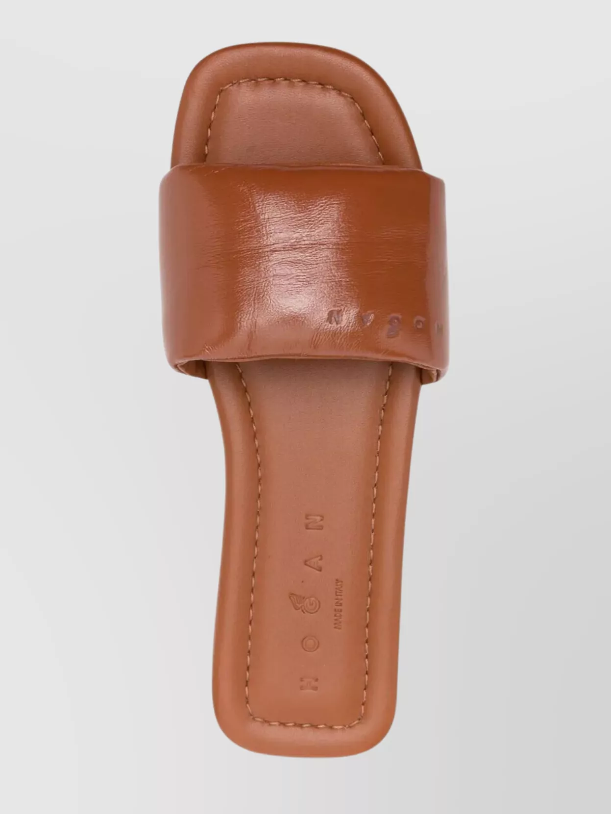 Hogan Slide Sandals In Leather