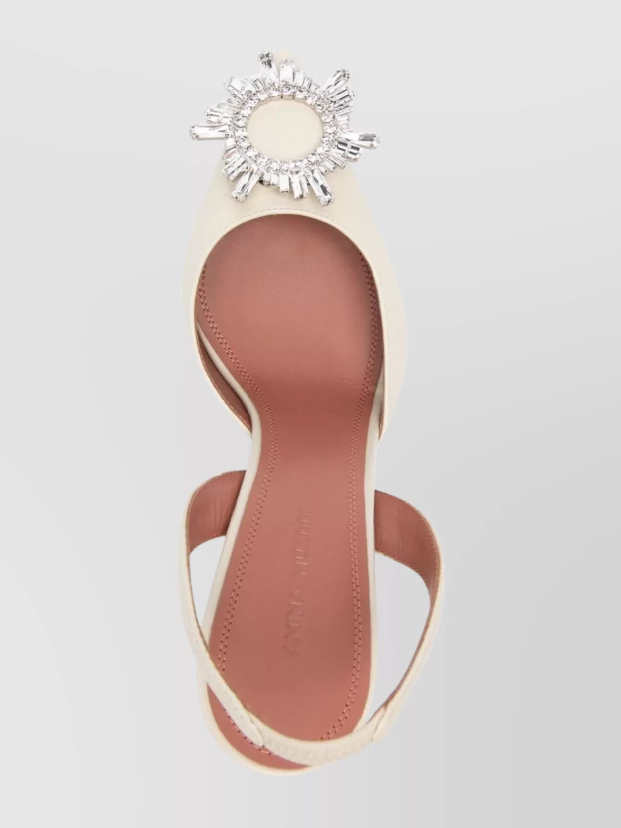 Amina Muaddi Slingback Pumps With Unique Heel Design