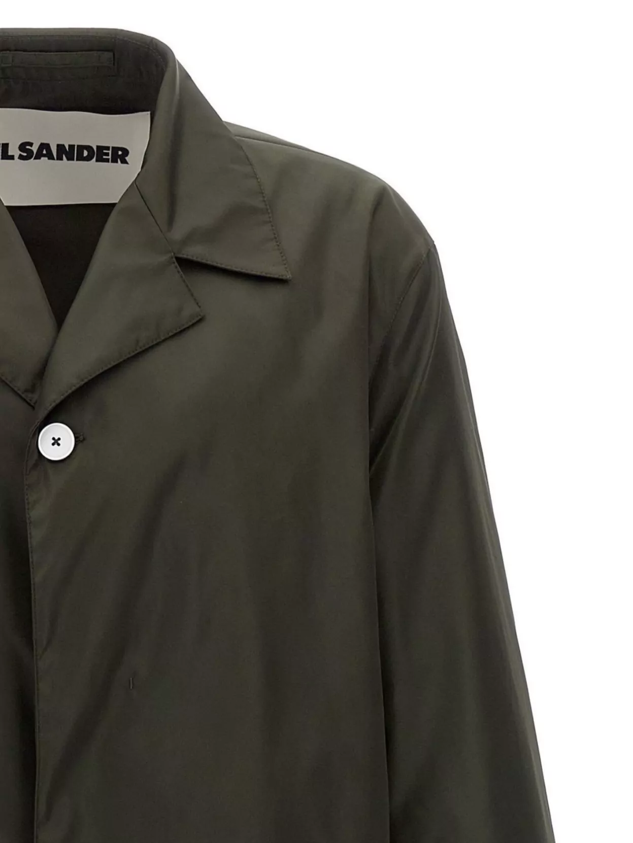 Jil Sander Trench Coat Single-Breasted Knee Length Collar