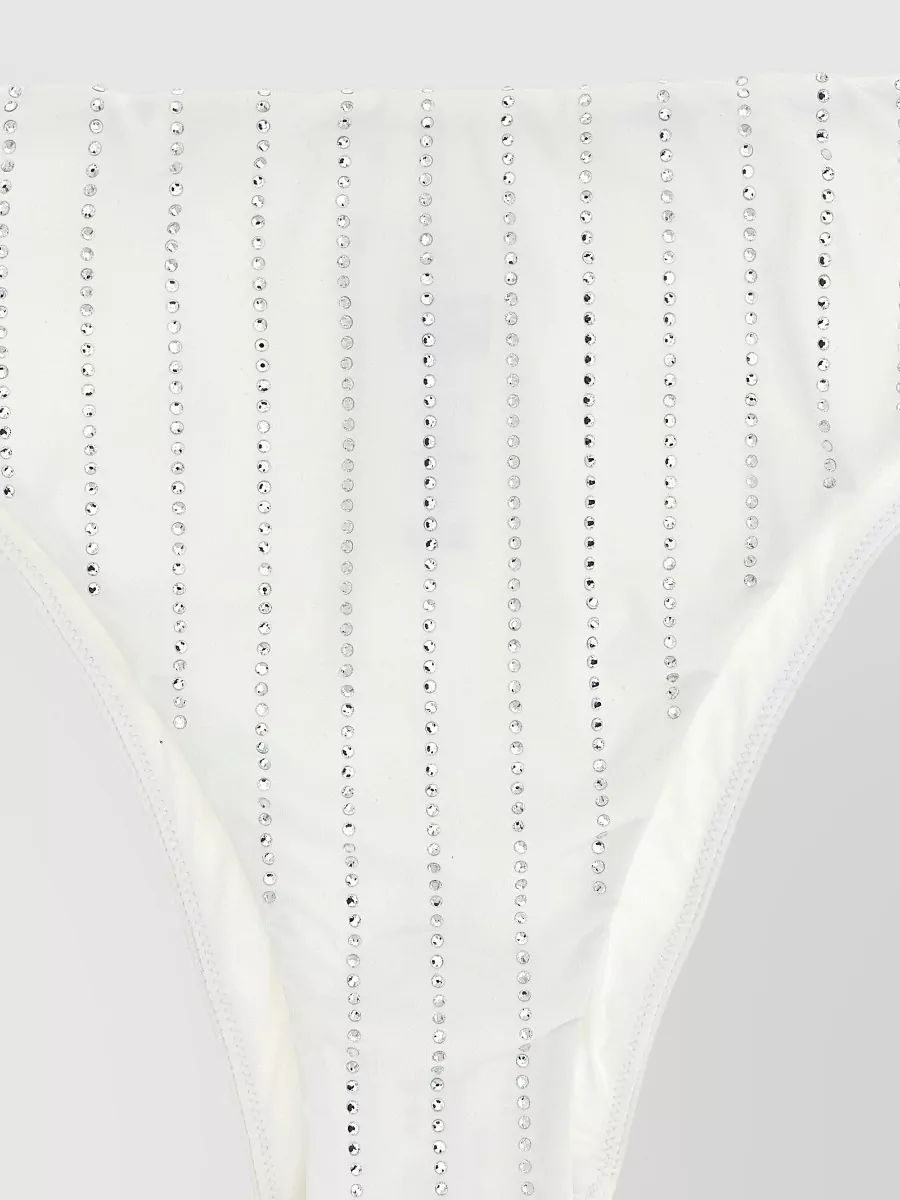 Mc2 Saint Barth Rhinestone High-Cut Bikini Bottoms