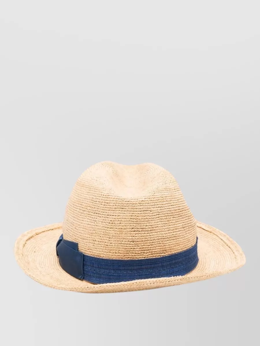 Borsalino Woven Straw Sun Hat