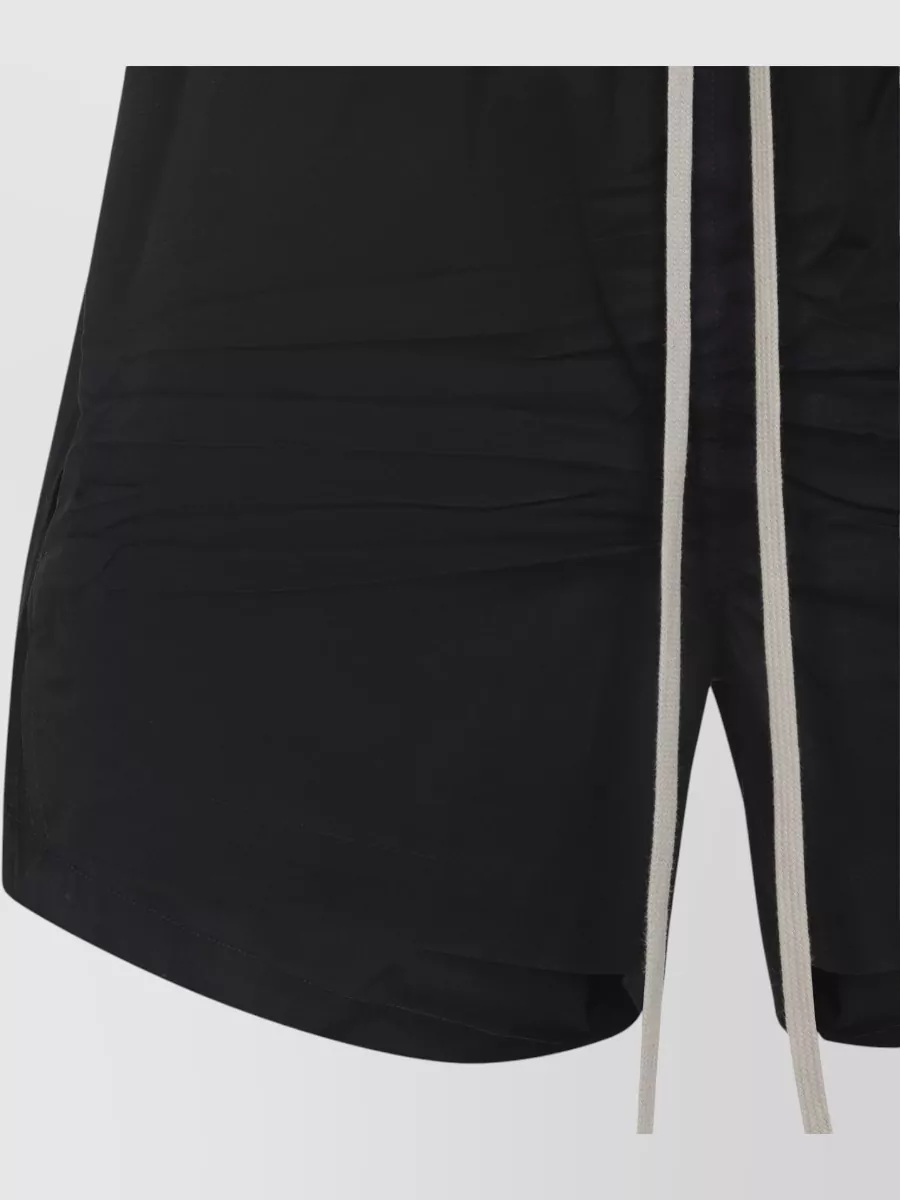 Rick Owens Cotton Relaxed-Fit Drawstring Deck Shorts