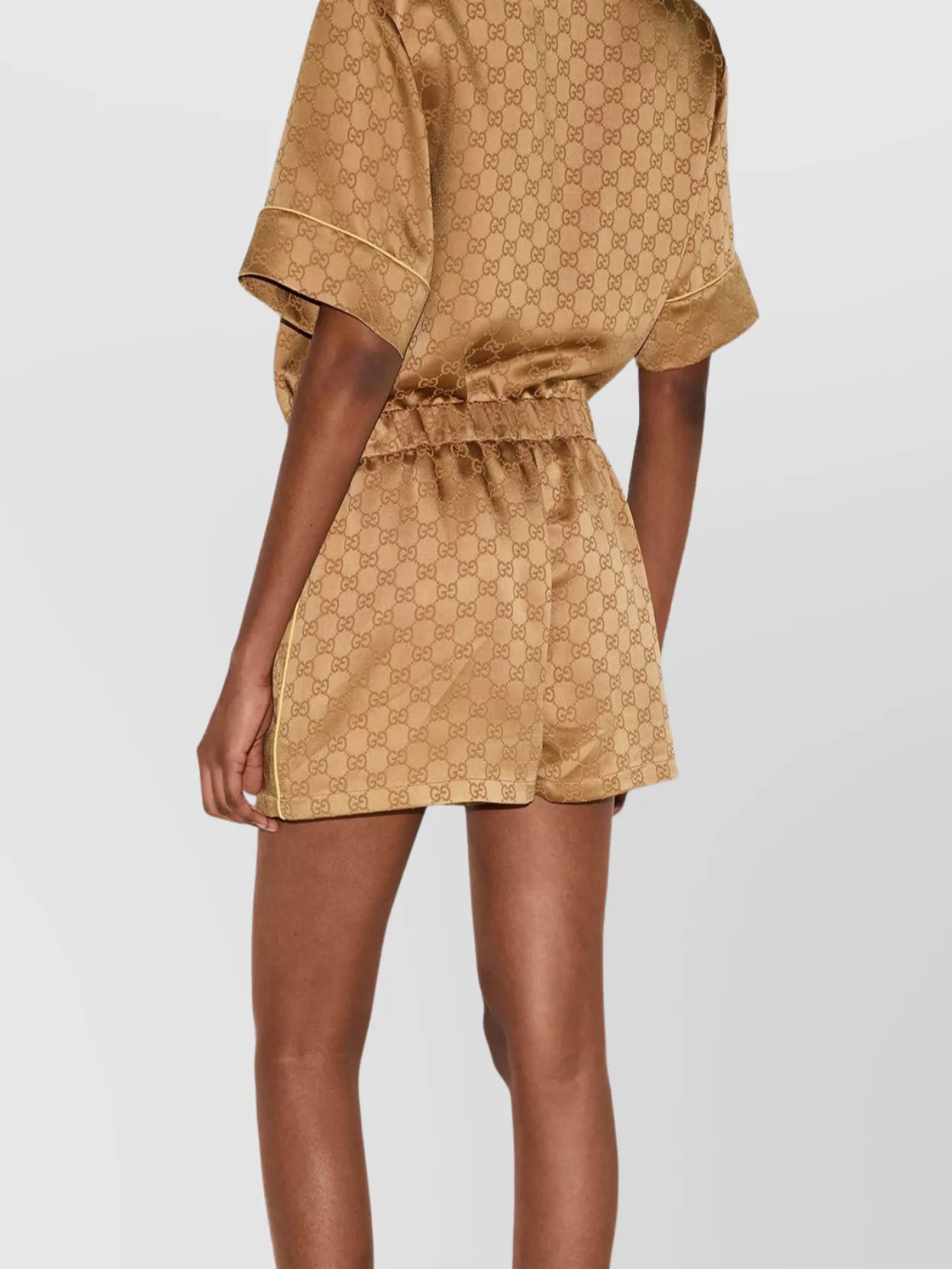 Gucci Satin Shorts Elastic Waist