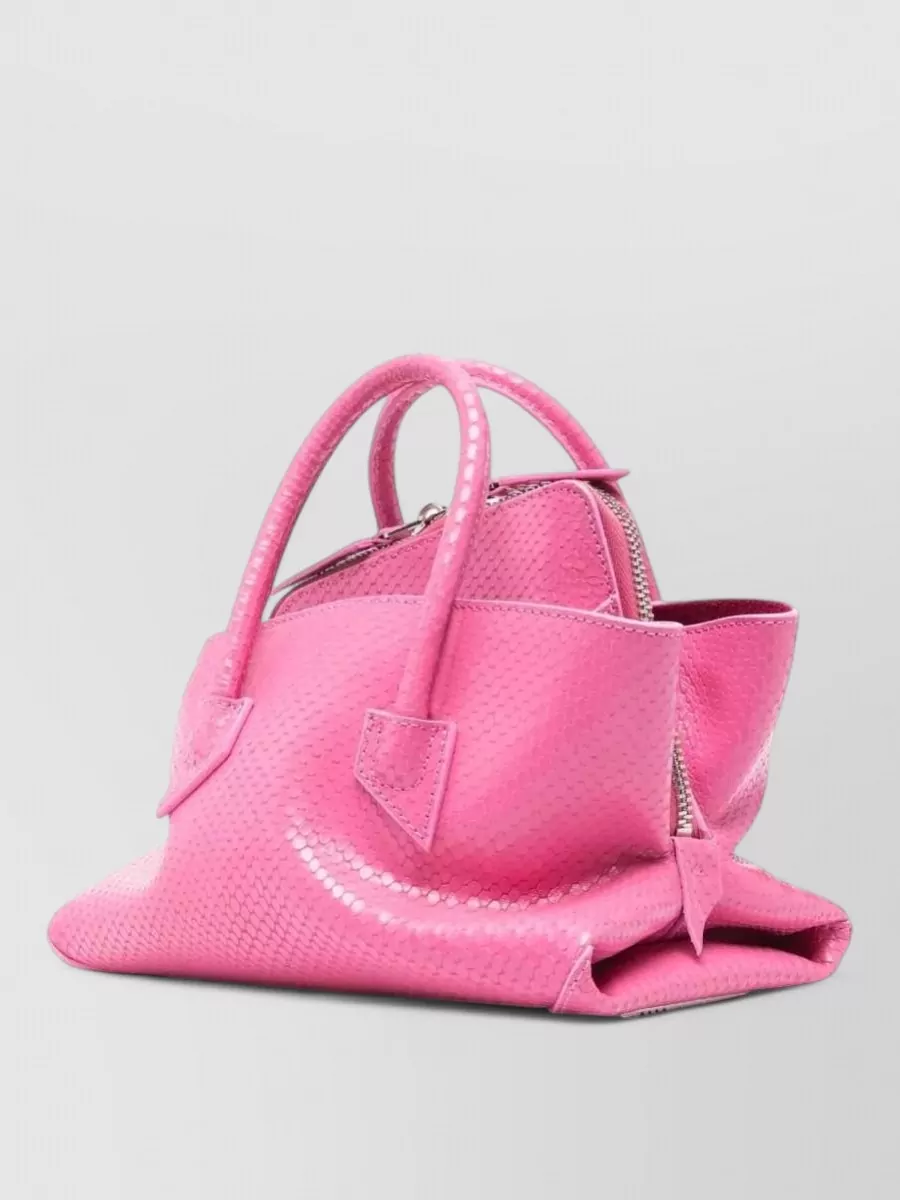 The Attico Mini Calf Leather Top Handle Tote Bag