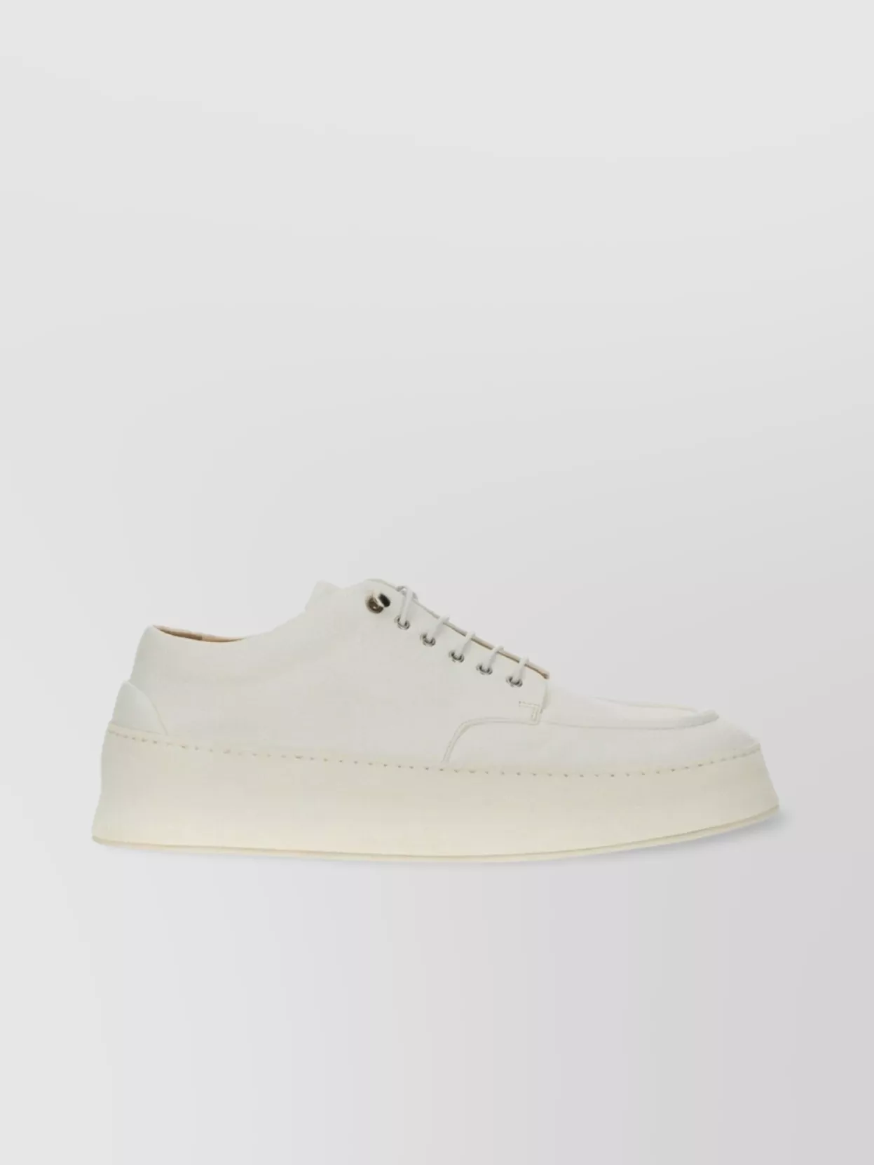 Marsell Metal Eyelets Platform Sole Round Toe Sneakers