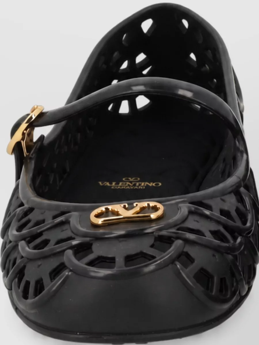 Valentino Garavani pvc scalloped mules