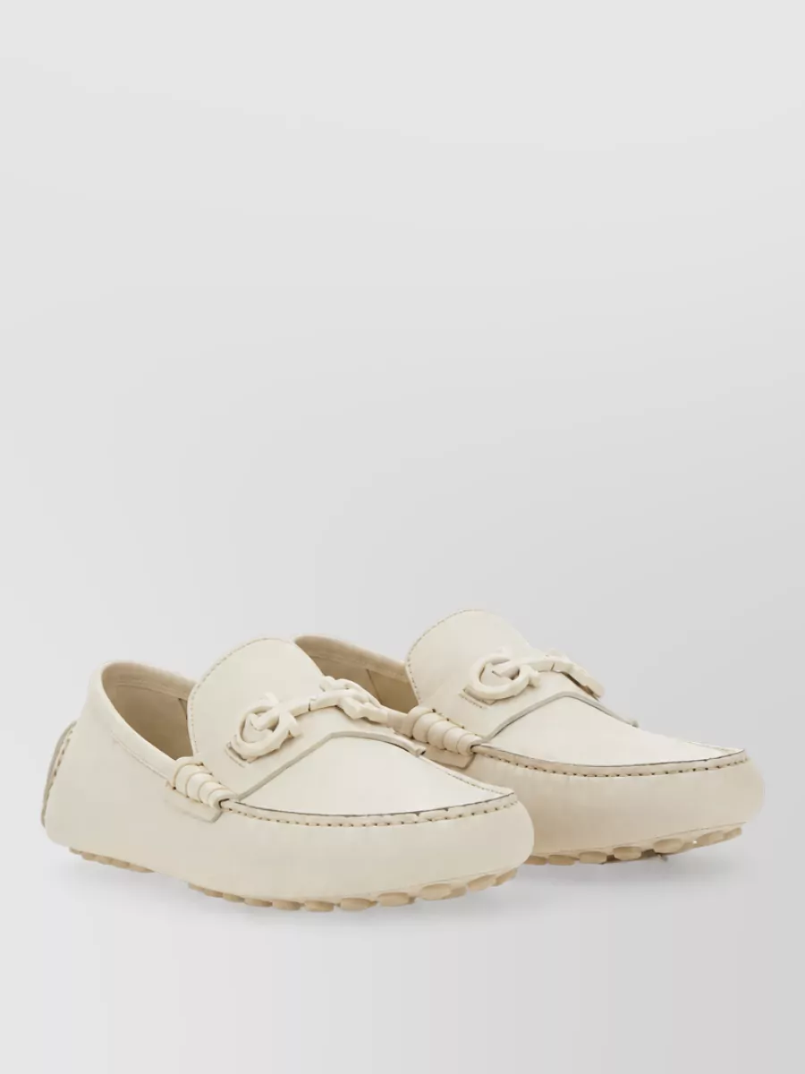 Ferragamo Leather Moccasins