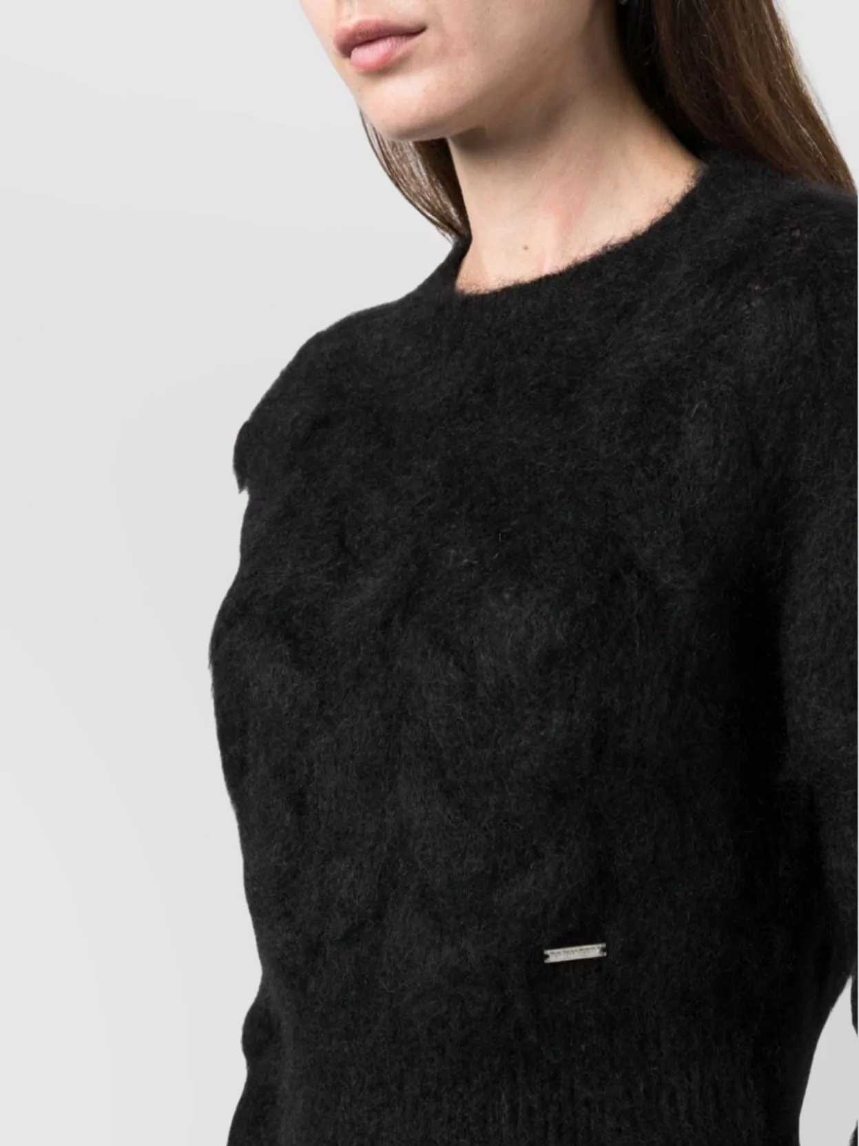 Dsquared2 Cropped Knit Pullover Long Sleeves