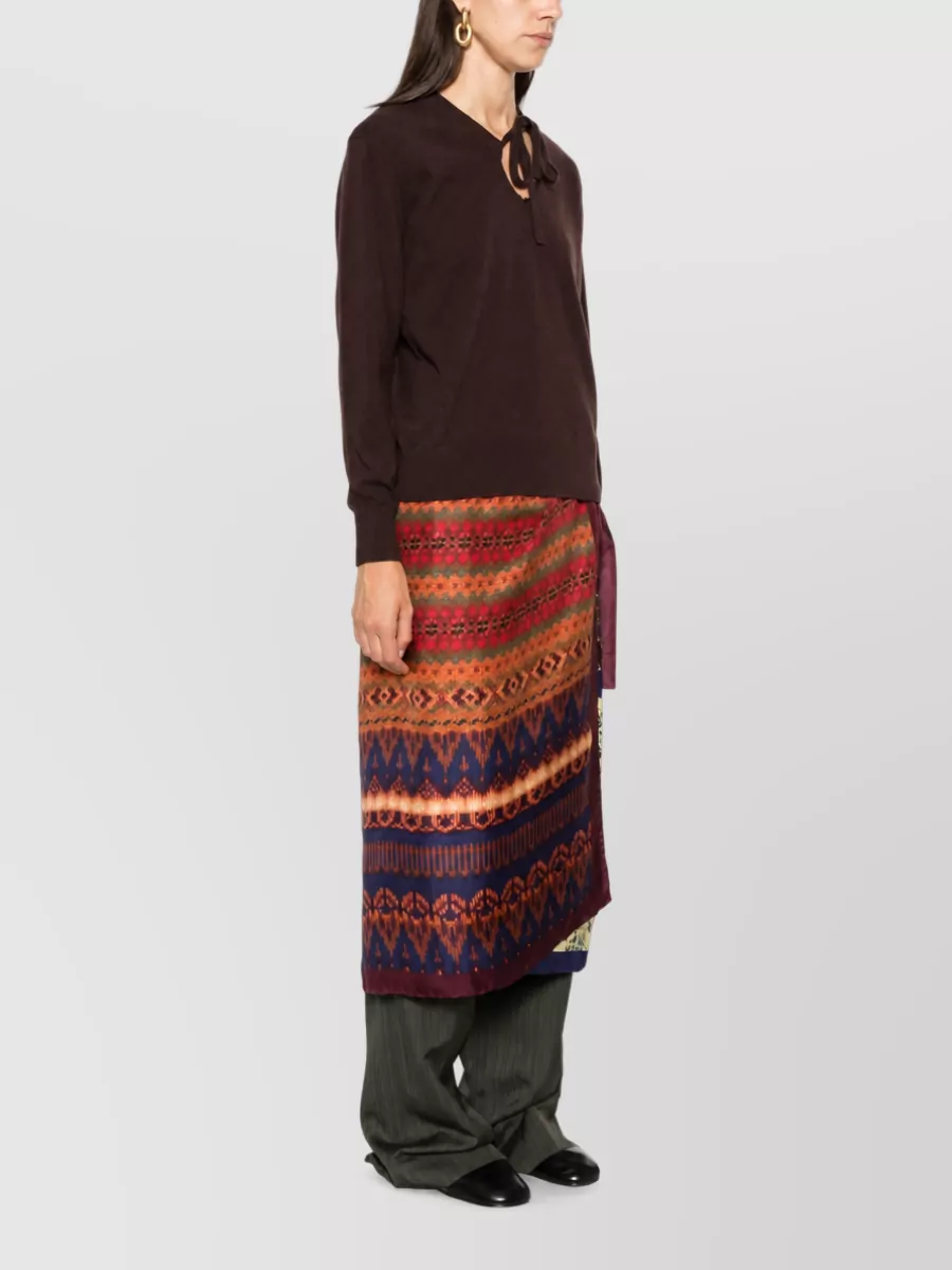 Dries Van Noten Silk Crewneck Sweatshirt