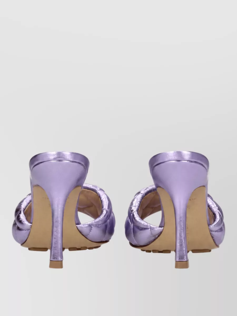 Bottega Veneta Leather Padded High-Heel Mules