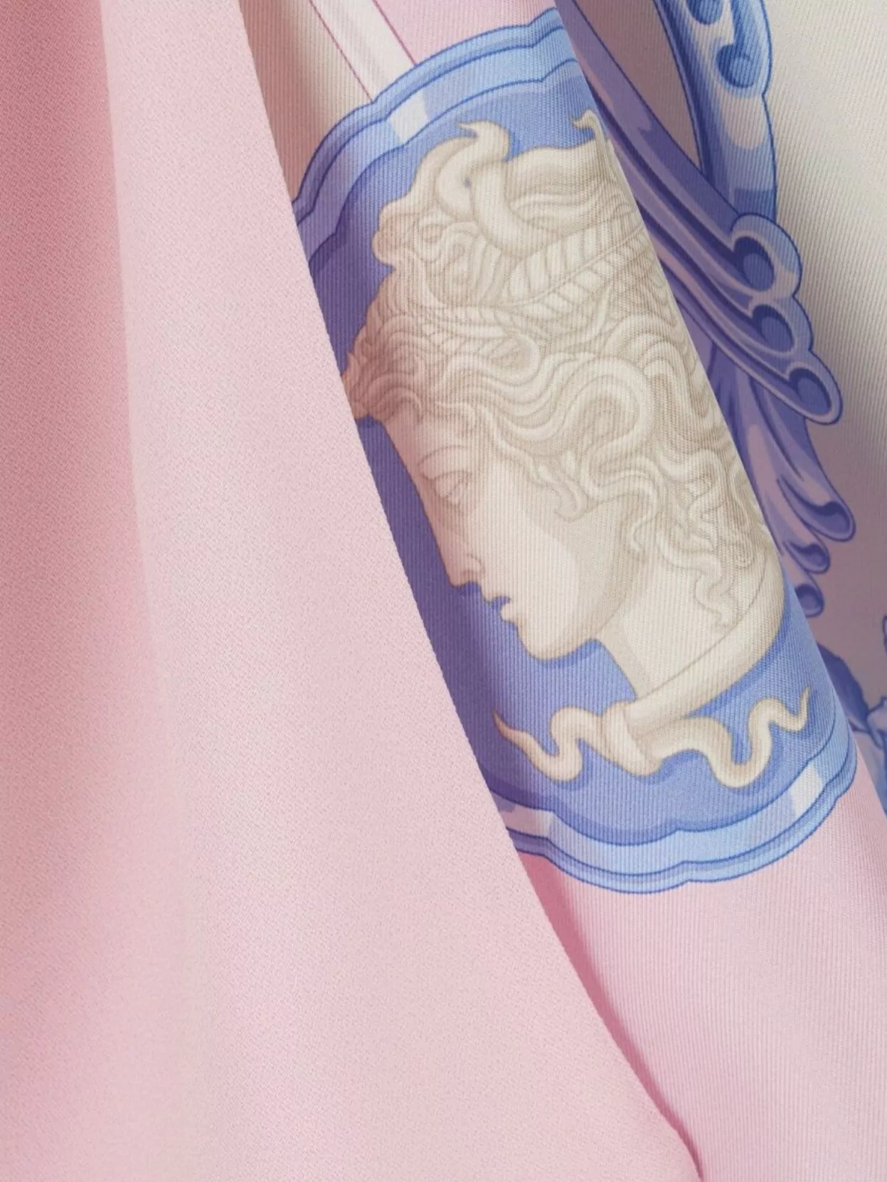 Versace Draped Detail Acetate Blend Dress