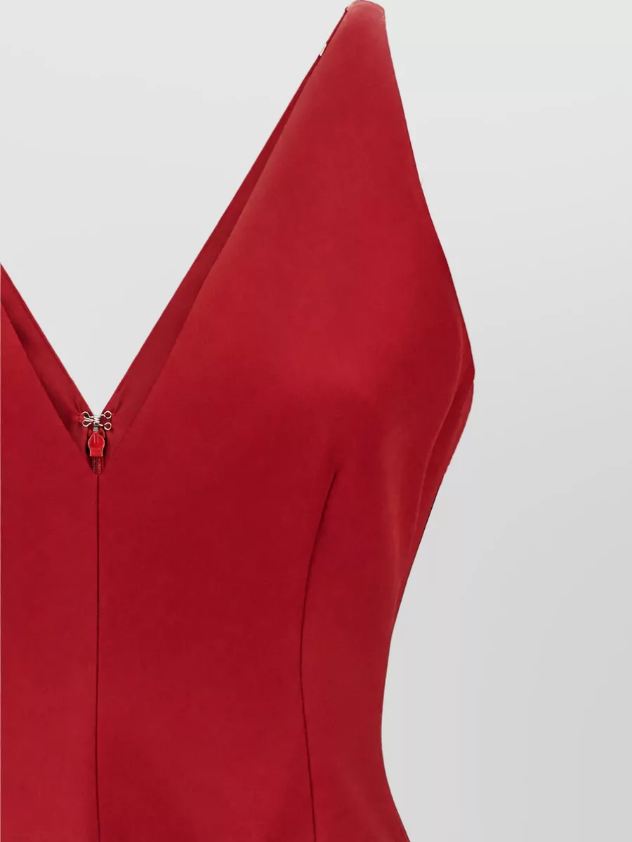 Sportmax V-Neck Sleeveless Evening Dress