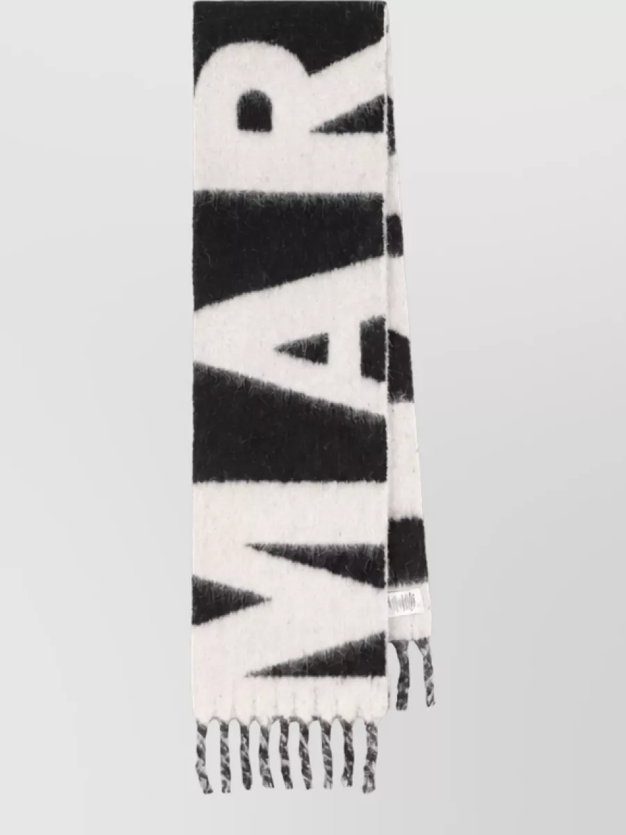 Isabel Marant alpaca-blend fringed scarf