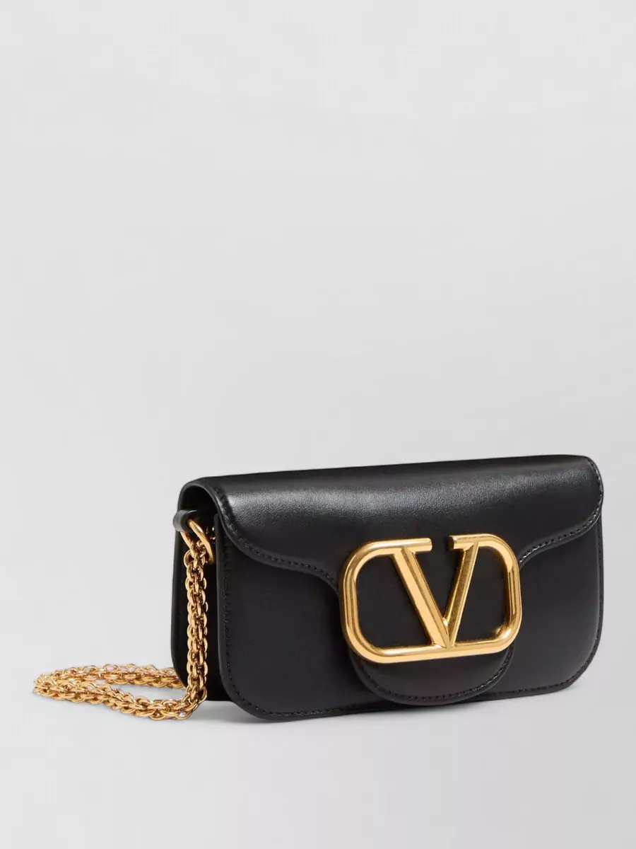 Valentino Garavani locò leather clutch bag