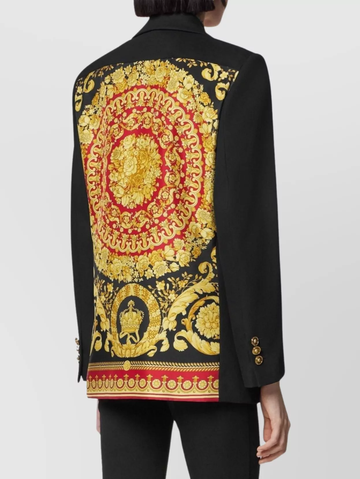 Versace Tailored Jacket With Embellished Back Detail