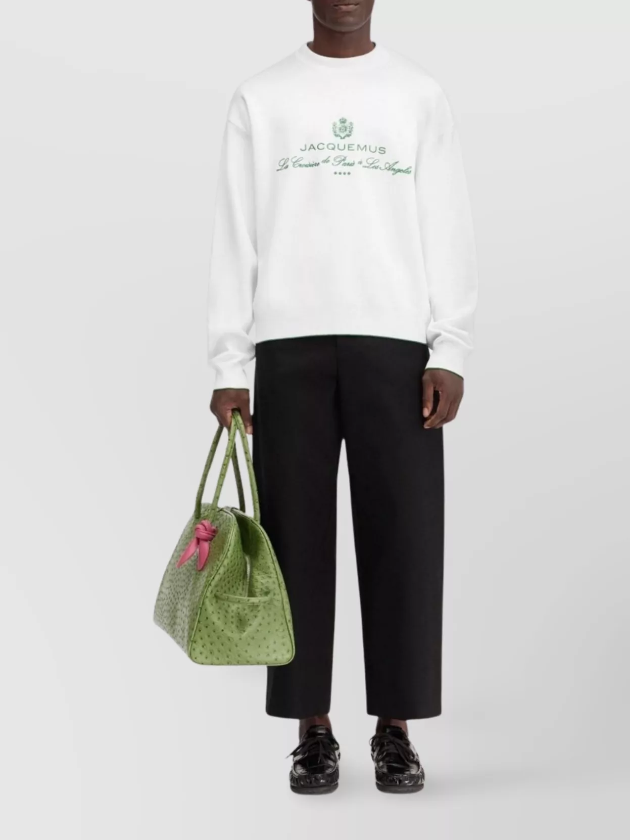 Jacquemus Ribbed Crewneck Sweater With Long Sleeves