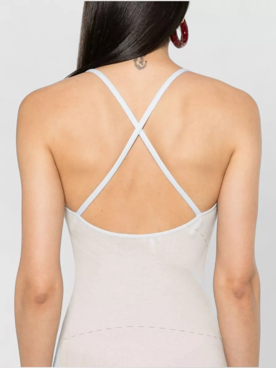 Loewe Paula's Ibiza Cotton Blend Sail Print Sleeveless Strappy Midi Dress