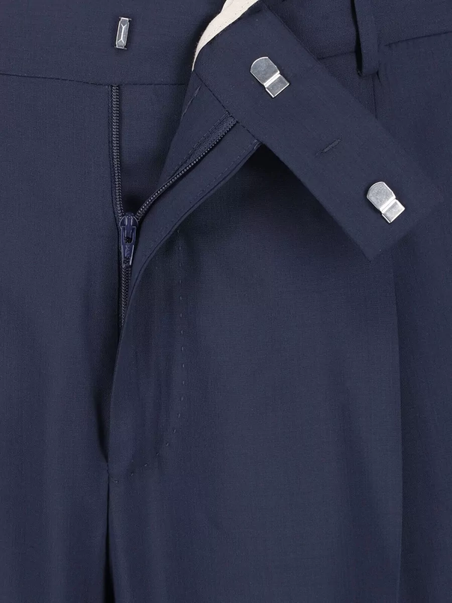 Pt Torino Virgin Wool Straight-Leg Tailored Trousers