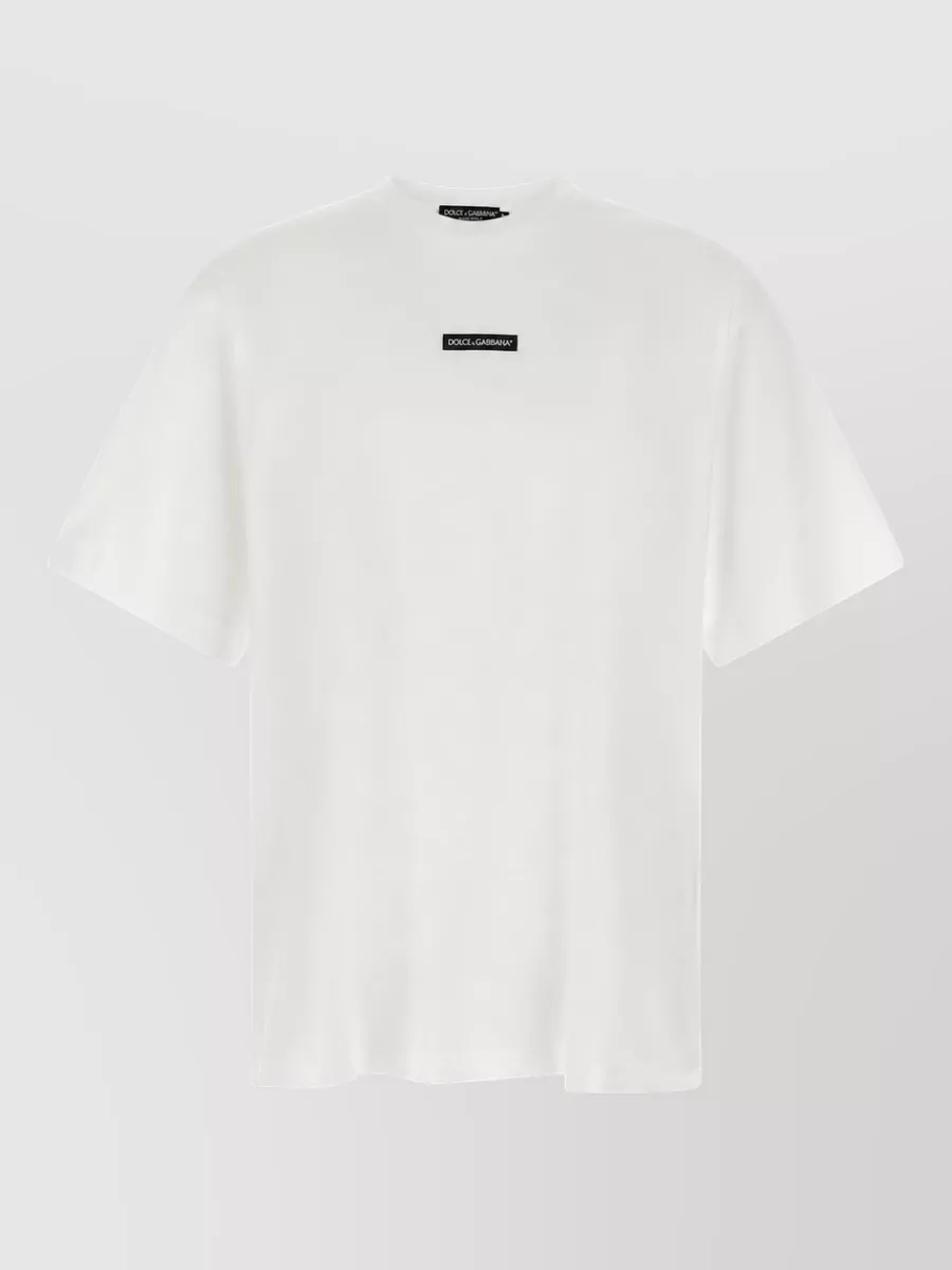 Dolce&Gabbana cotton logo patch t-shirt