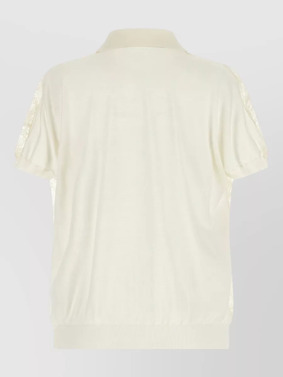 Fabiana Filippi Silk-Blend Short-Sleeve Cardigan