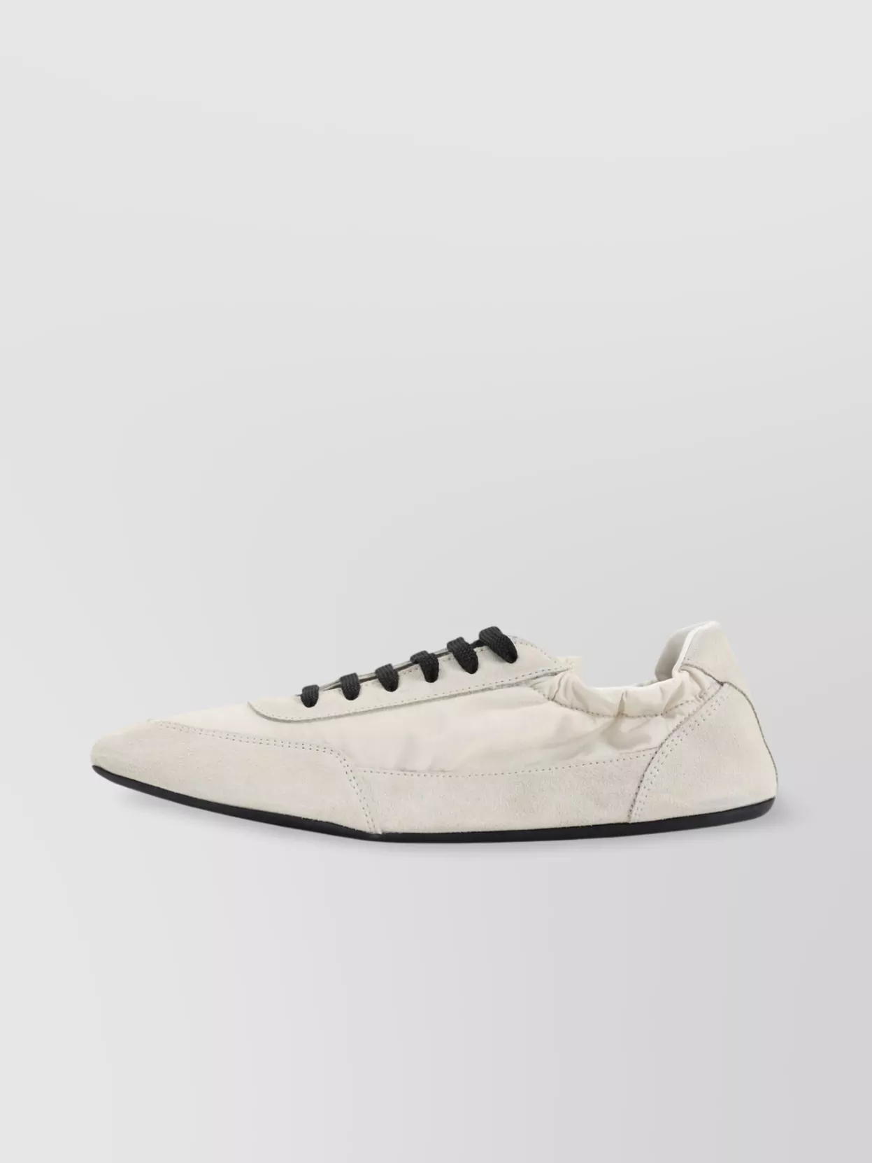 Prada Collapse Leather Low-Profile Sneakers
