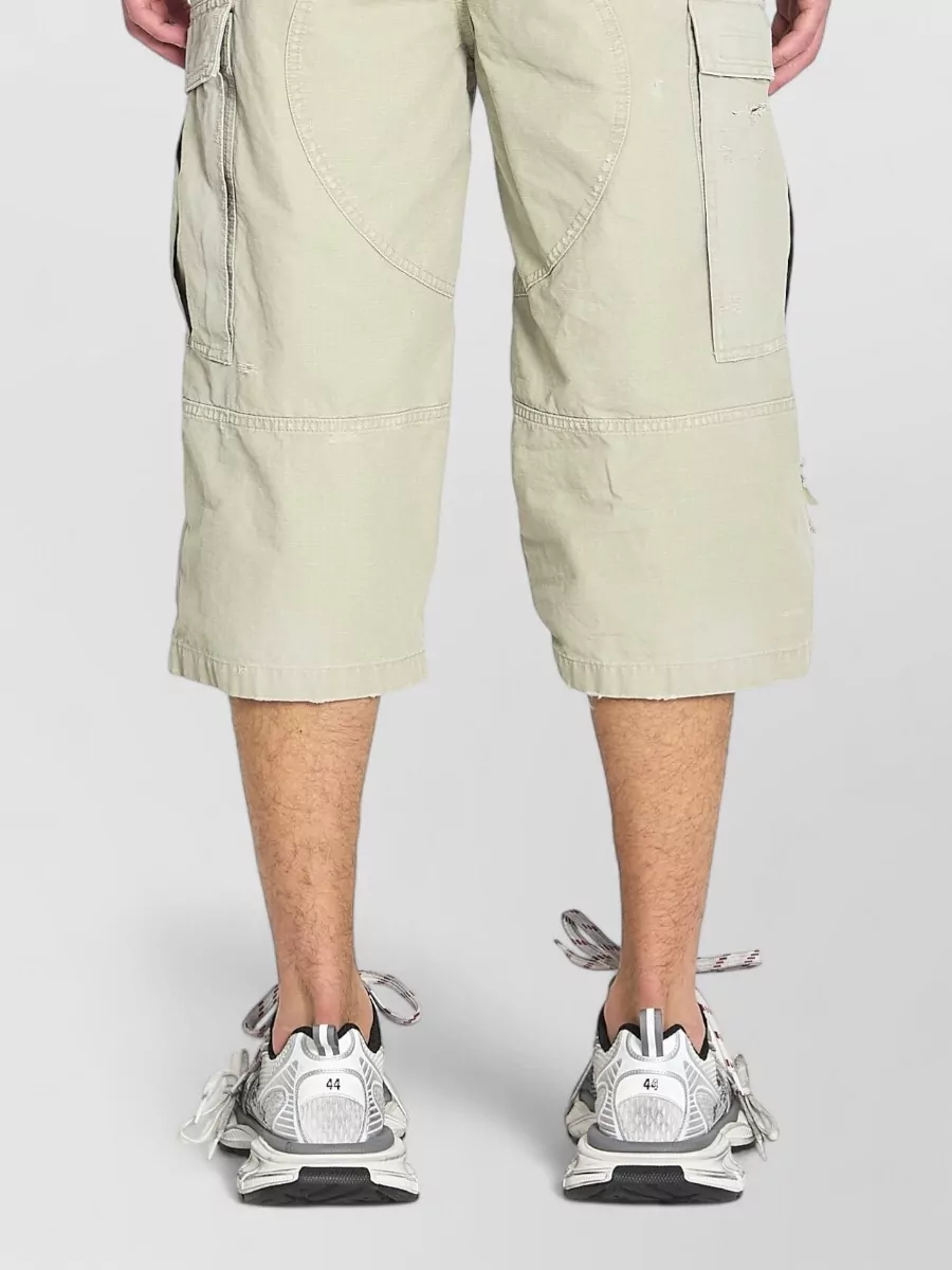 Balenciaga Cotton Cropped Cargo Shorts