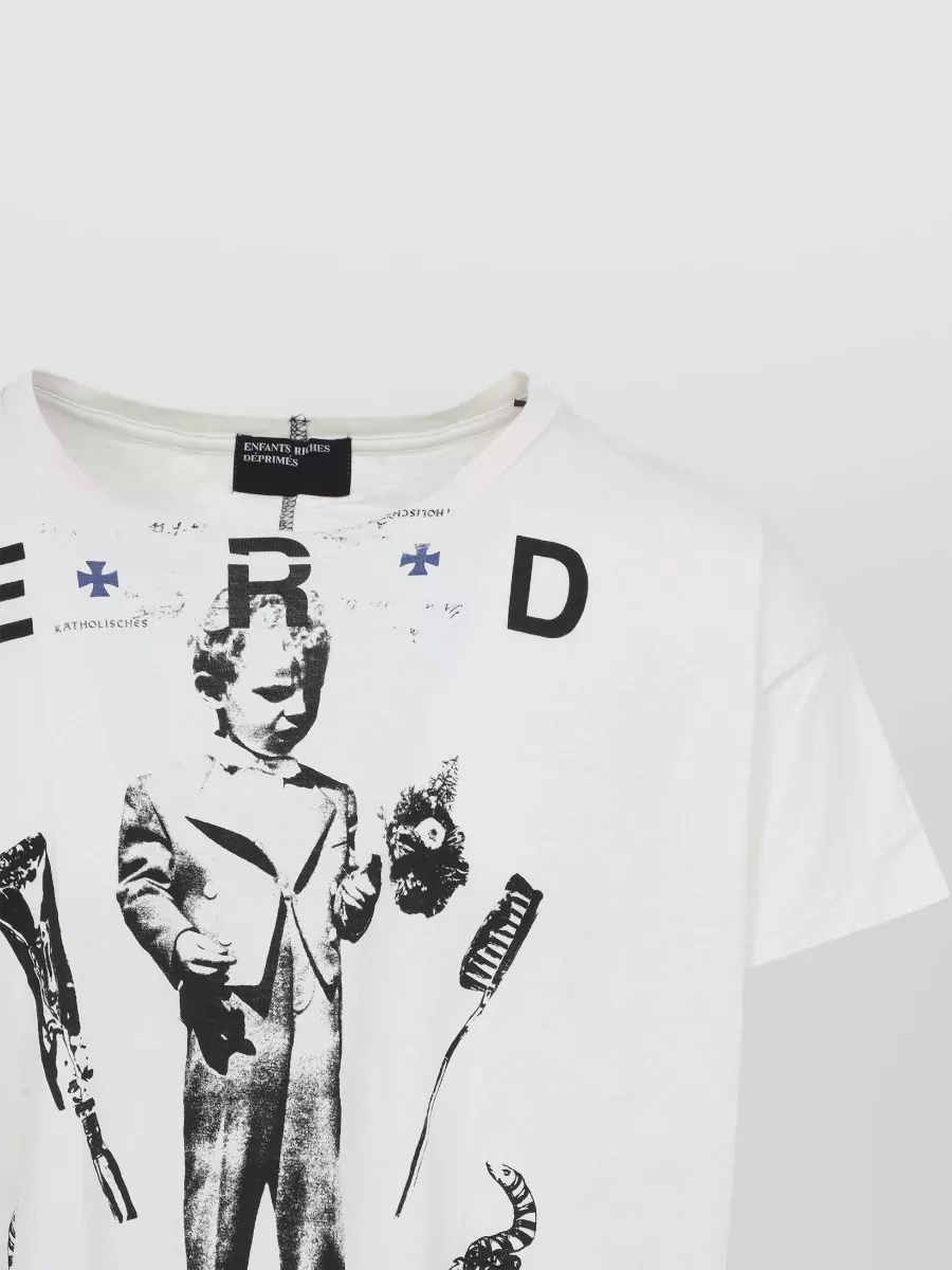 Enfants Riches Deprimes Catholic Toothbrush Graphic Short Sleeve T Shirt