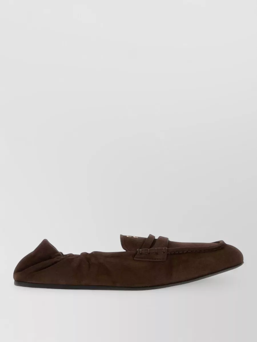 Miu Miu suede leather loafers
