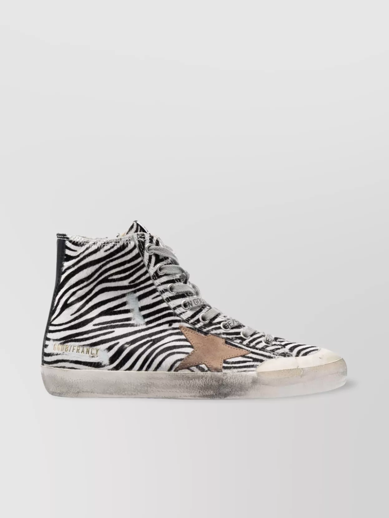 Golden Goose Round Toe High-Top Ankle-Length Sneakers