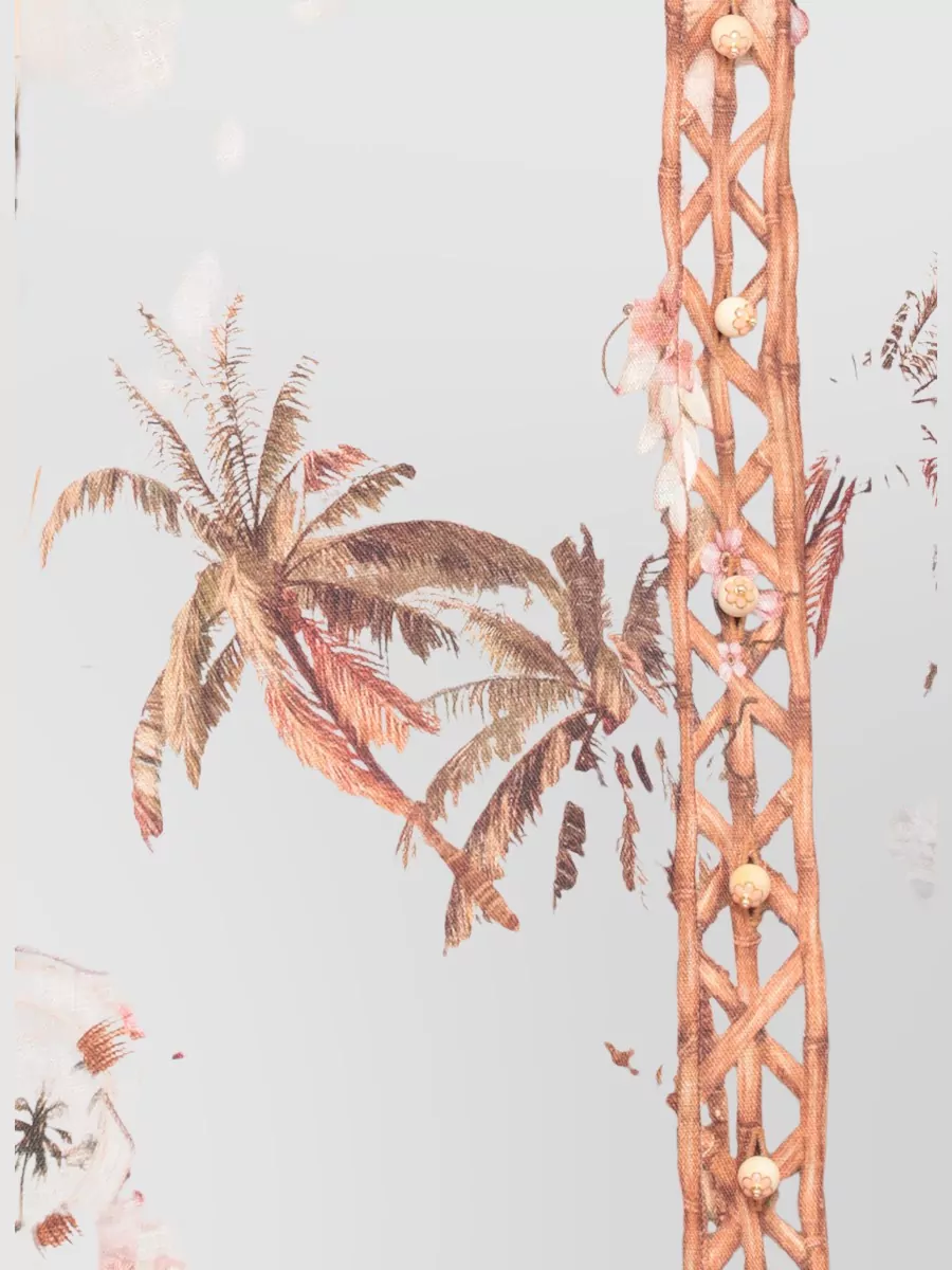 Zimmermann Printed Linen Short-Sleeve Shirt