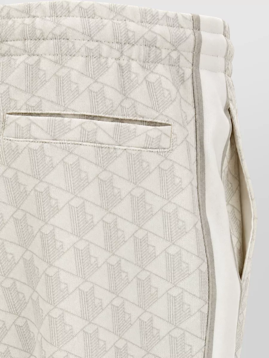 Lacoste Monogram Jacquard Straight-Leg Trousers