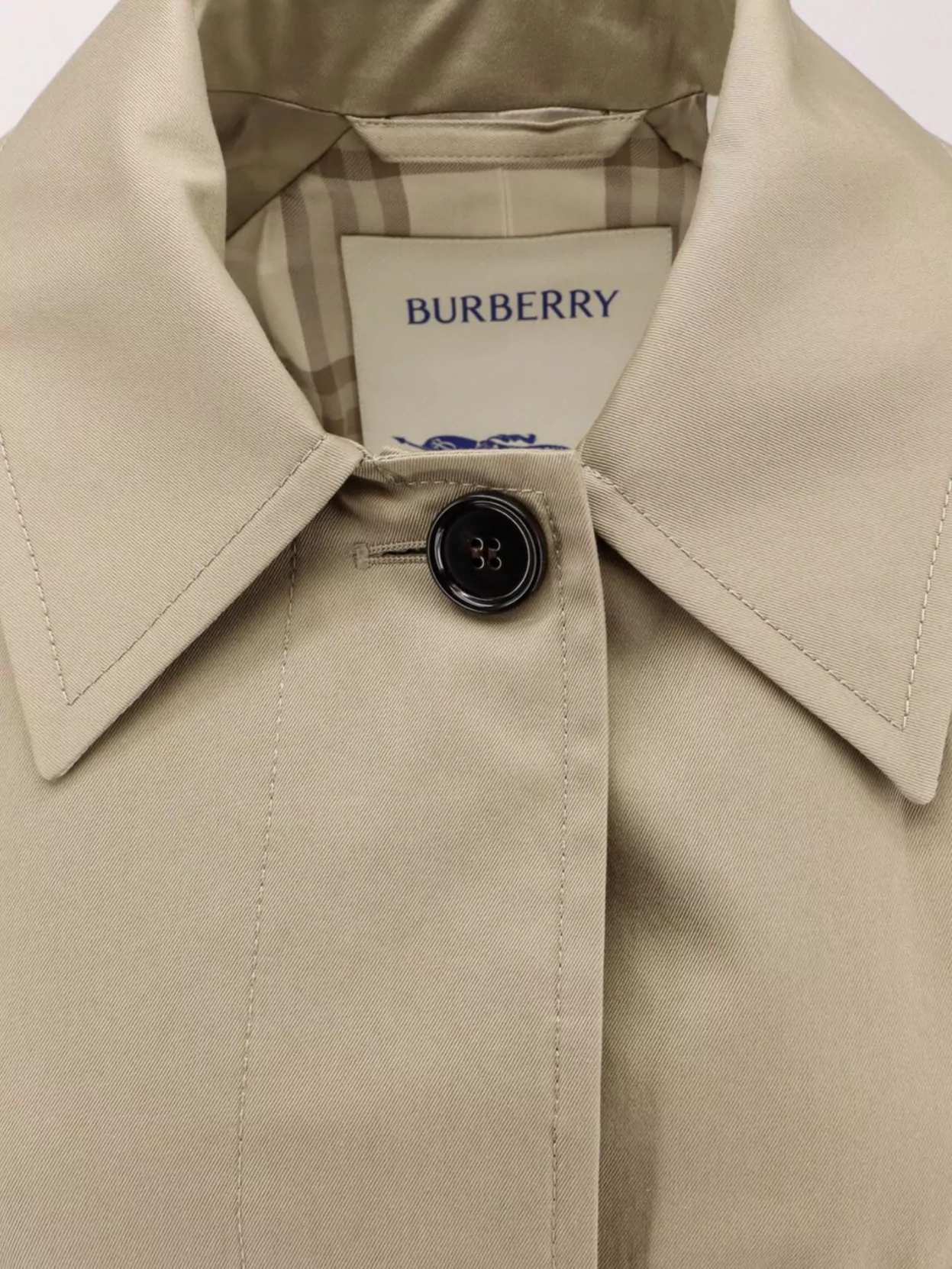 Burberry Cotton Trench Coat Adjustable Waistband