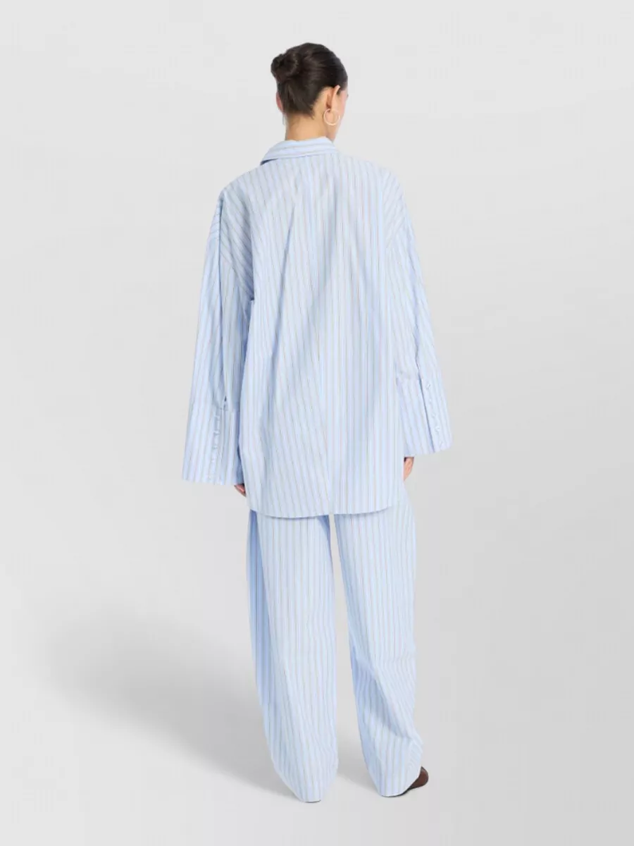 Rotate Striped Cotton Shirt