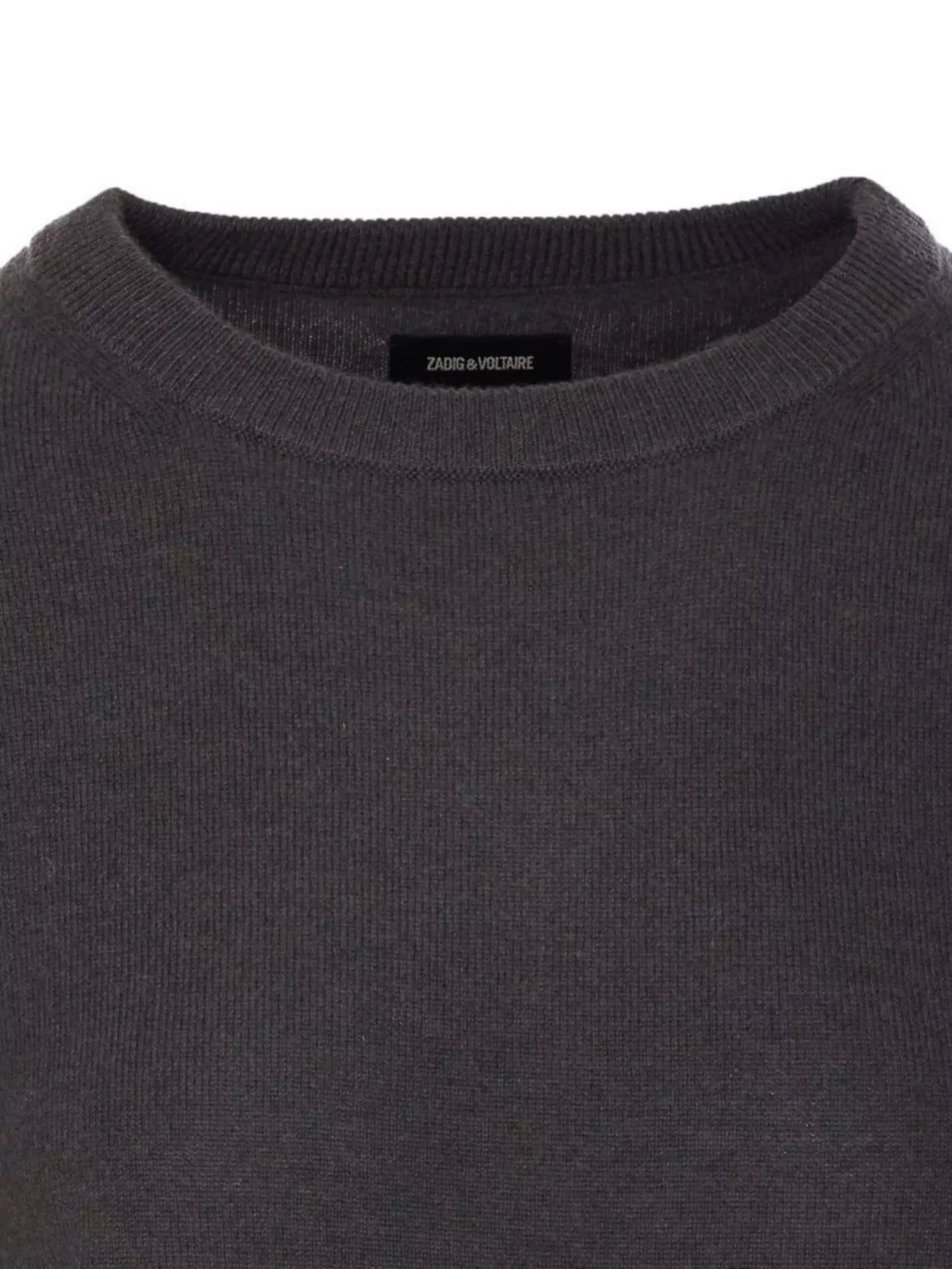 ZADIG & VOLTAIRE CREWNECK KNITWEAR WITH STAR PATCH DETAIL