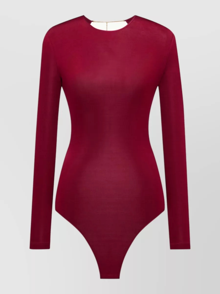 Saint Laurent Jersey backless bodysuit