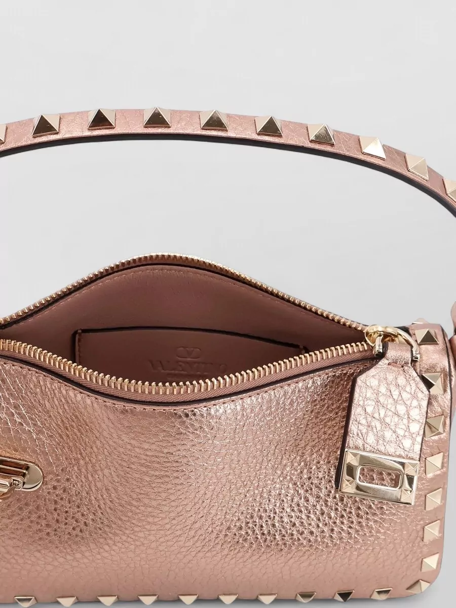 Valentino Leather Rockstud Small Shoulder Bag