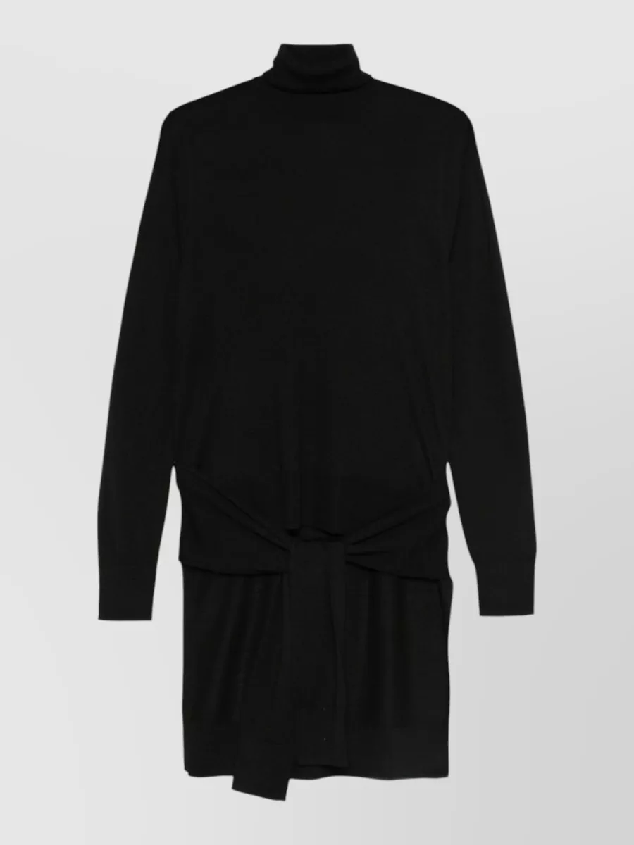Totême wool silk turtleneck long-sleeve tunic