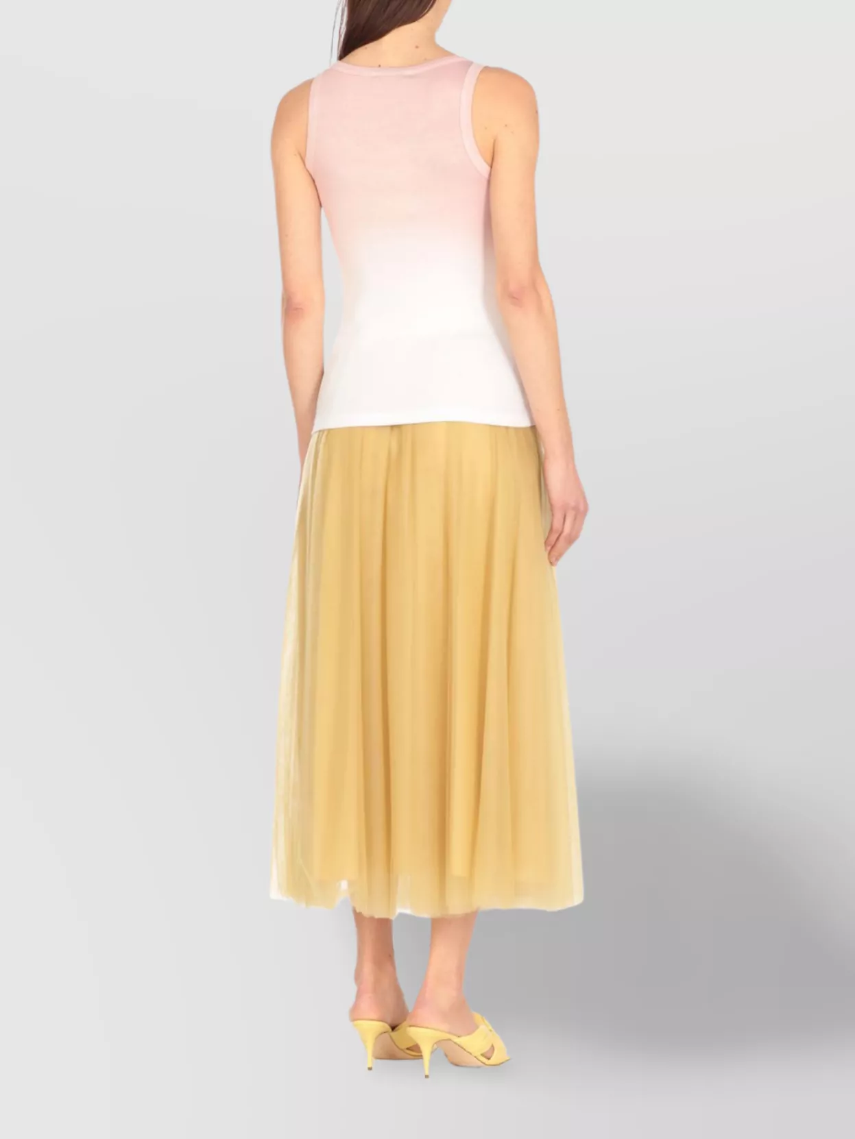 Fabiana Filippi Ombre Effect Sleeveless Cotton Top