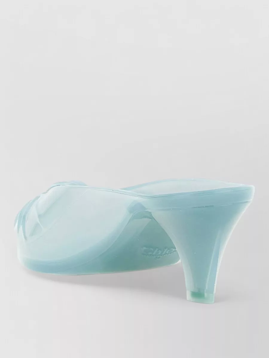 Chloé Jelly Peep-Toe Mules
