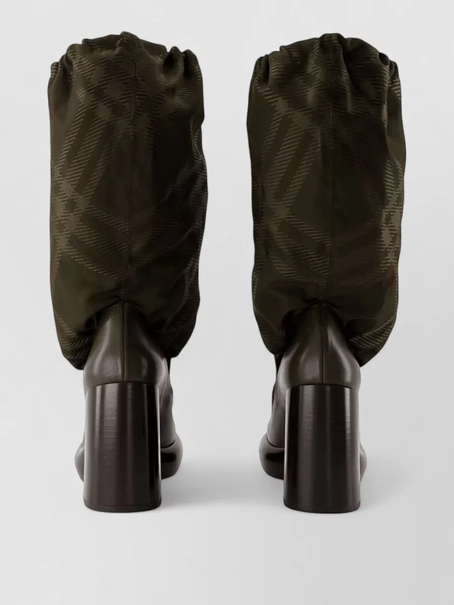 Burberry Leather Wedge Boots