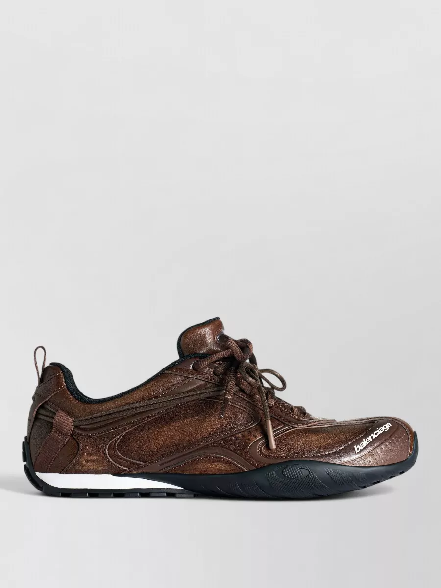 Balenciaga leather radar low-top sneakers