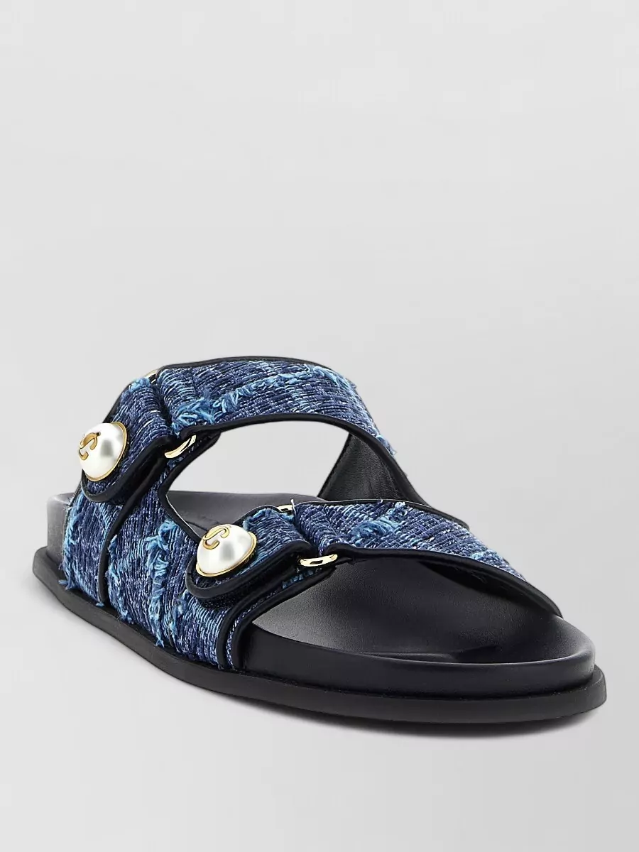 Jimmy Choo denim fayence slides