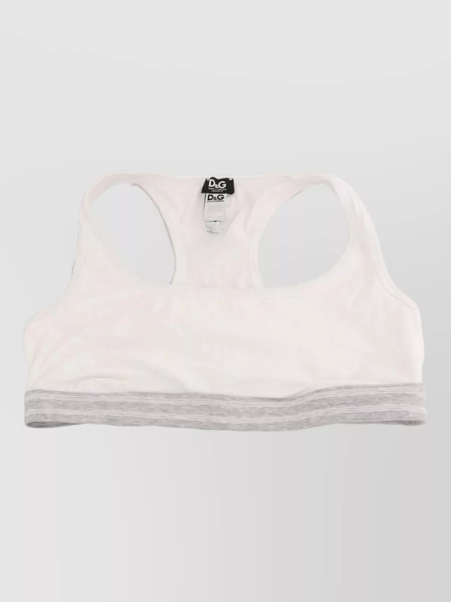 Dolce&Gabbana Cotton Stretch Sports Bra