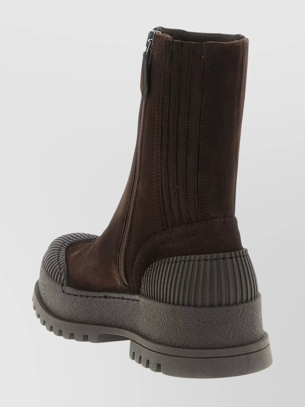 Aquazzura Ankle Boots With Round Toe And Ribbed Sole In Multi