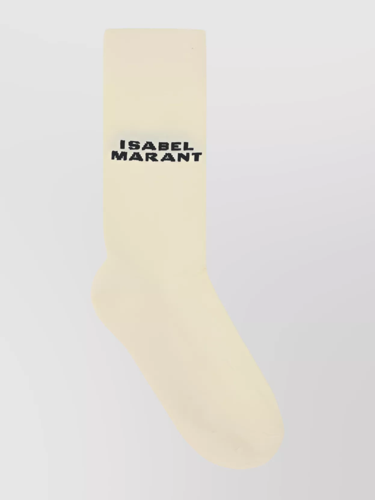 Isabel Marant Dawi Socks Crew Length Ribbed Cuffs In White