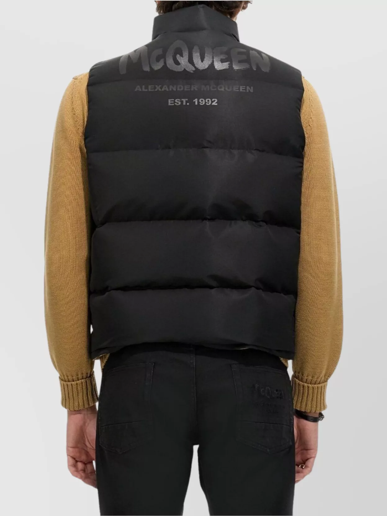 Alexander Mcqueen Padded High Neck Vest With Front Pockets