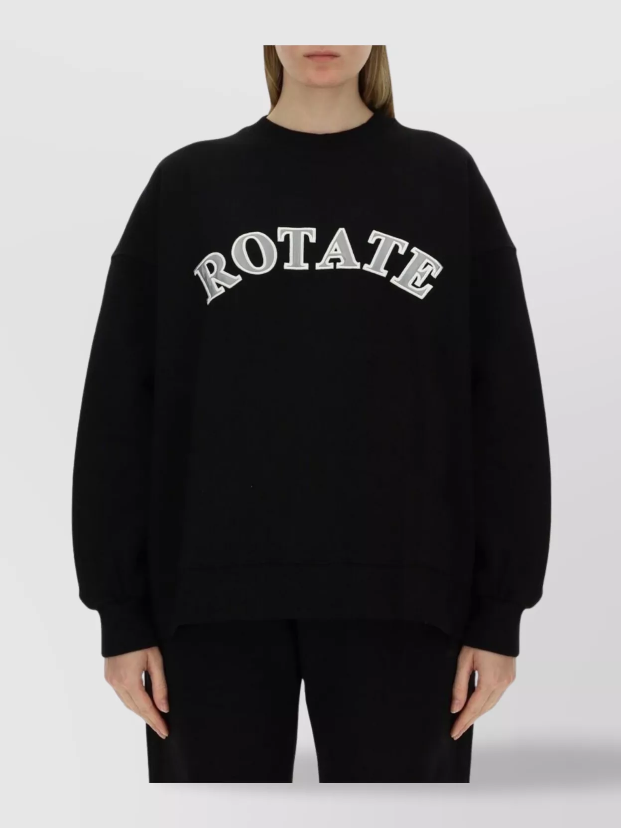 Rotate Birger Christensen Logo Crew Neck Sweatshirt